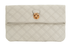 Envelope Clutch, Leather, White, MII, DB, 2*